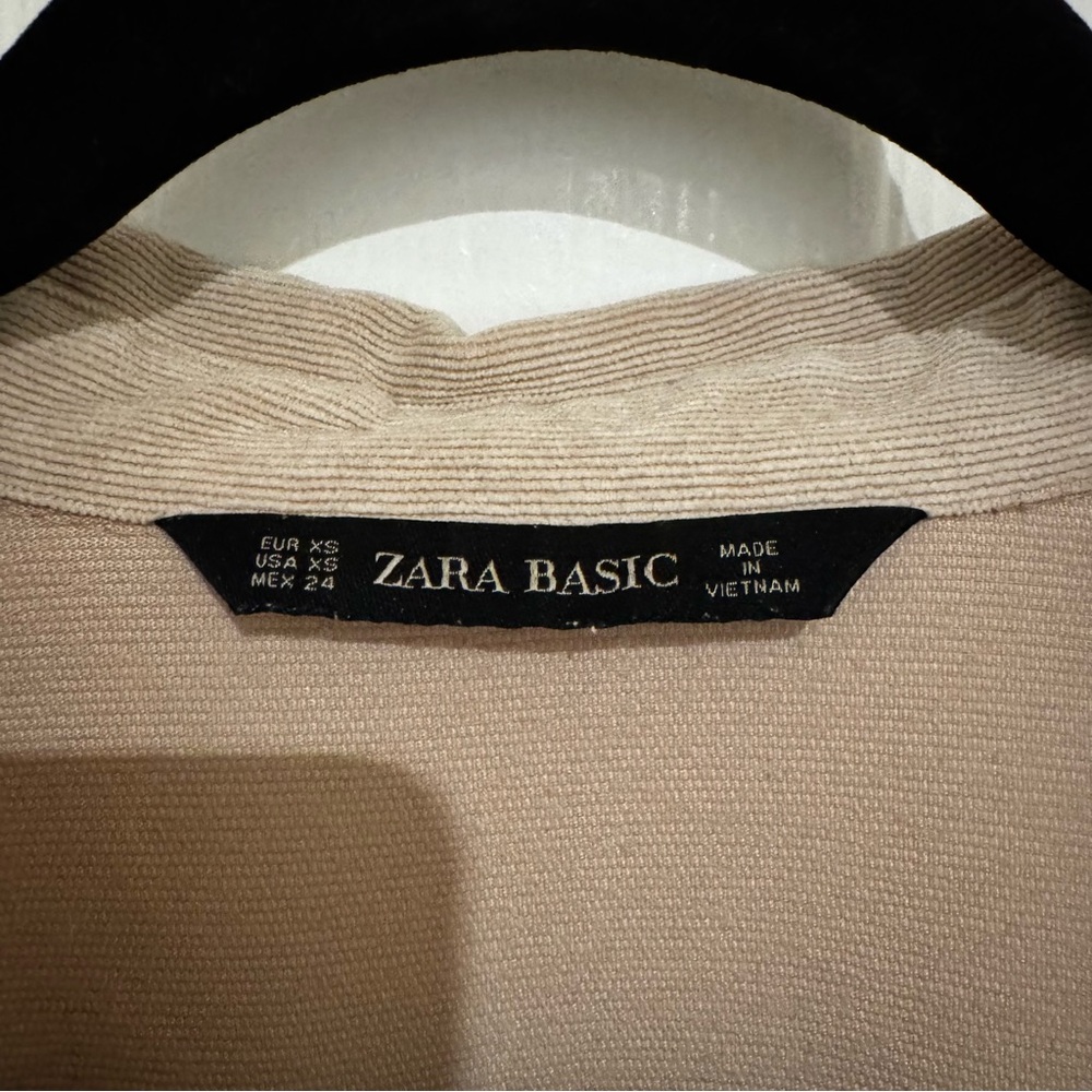 Zara Basic Beige Button Down Shirt - image 2